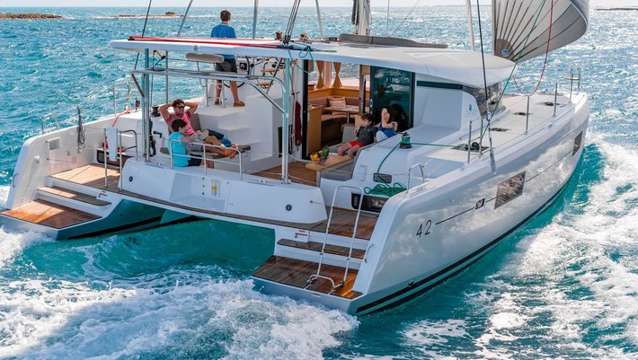 Lagoon 42 Catamaran charter in Ibiza