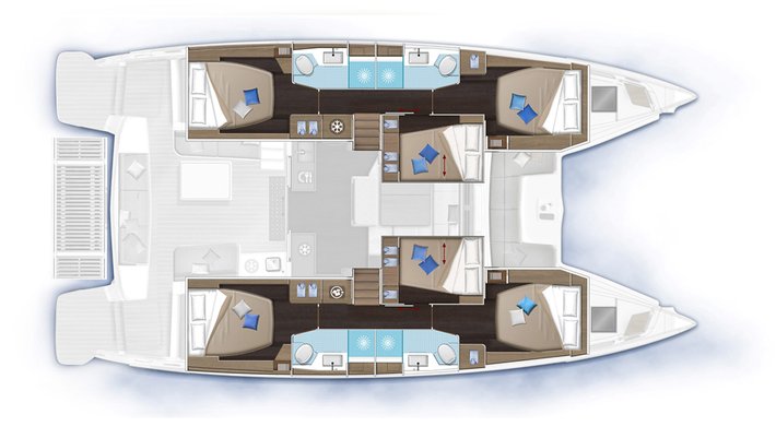 Lagoon 51 Catamaran charter in Ibiza